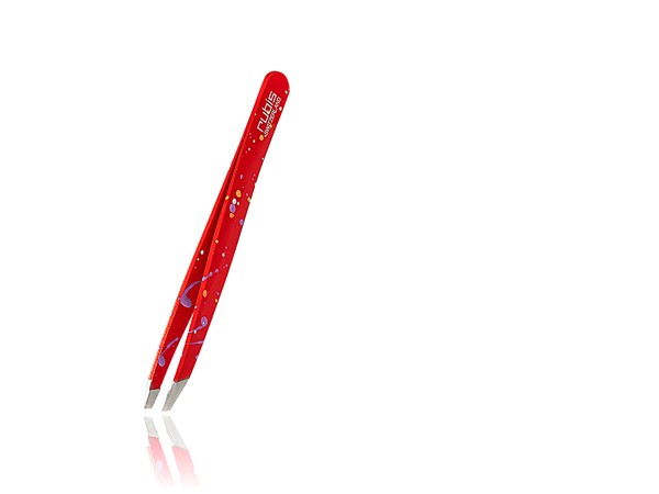 Tweezers Classic Action Painting Red