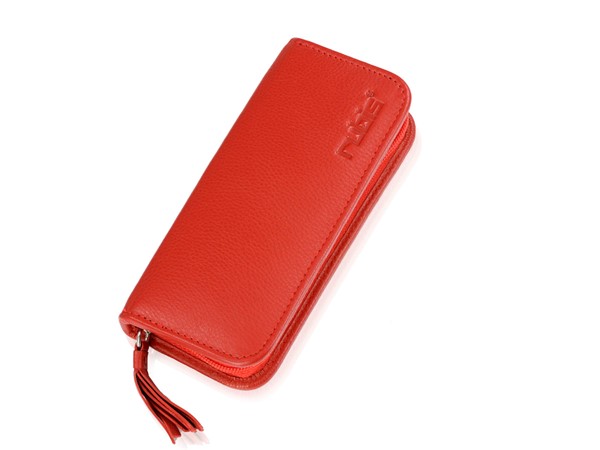 Red zipper case
