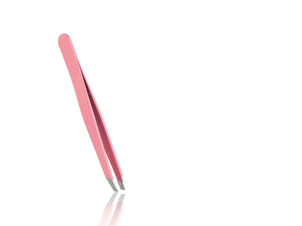 Tweezers Classic Pink with glitter