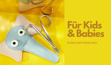 Sichere Pflege für kleine Kinder- und Babyhände: Das Elefantina-Etui von Rubis Switzerland