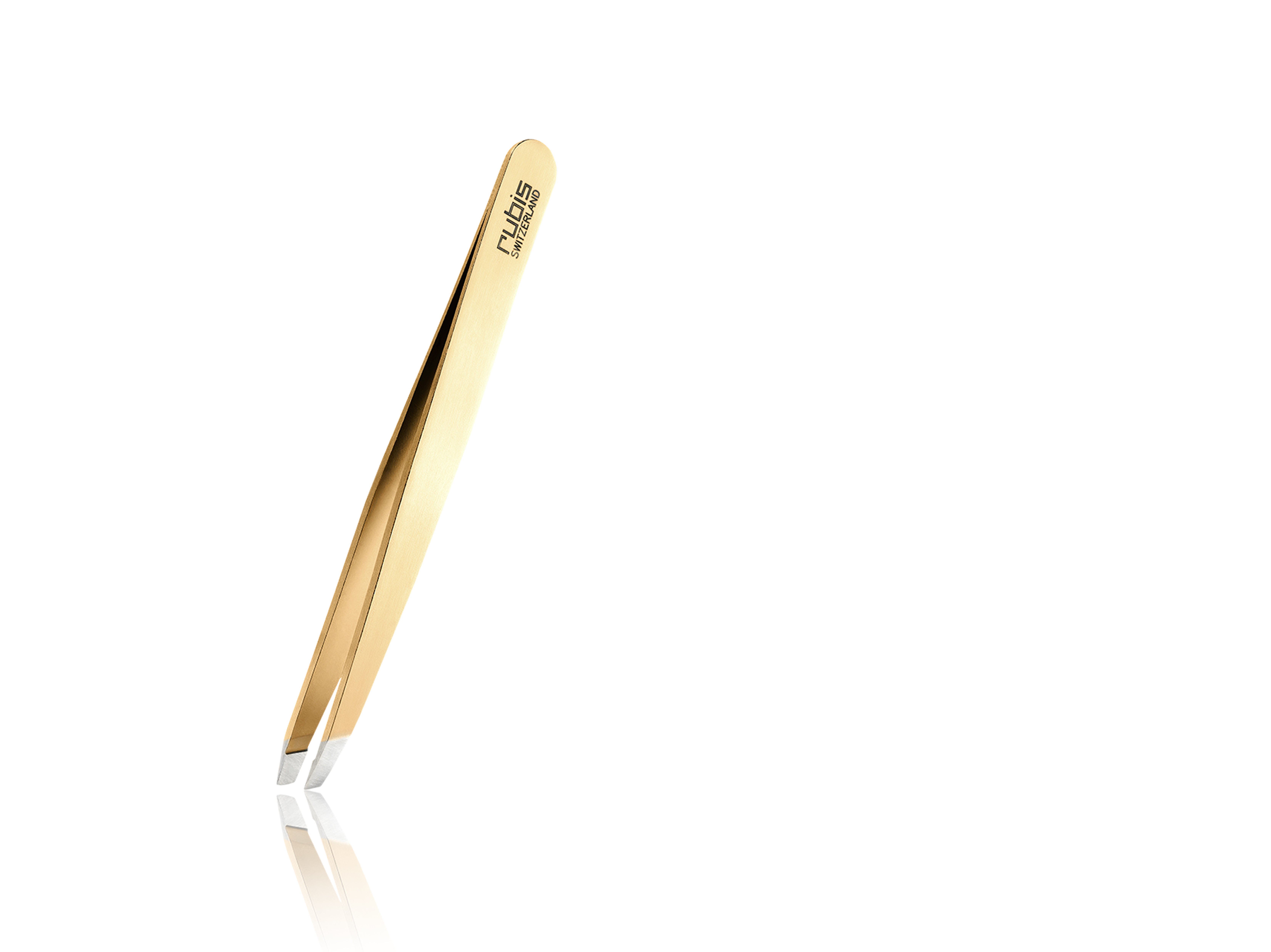 Bo Paris Pinzette – Schräge Form, Goldfarben, Für Präzises Zupfen & Beauty-Anwendungen